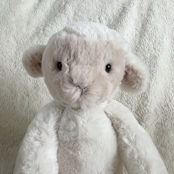 RARE Jellycat London Medium Snugglet Bramwell Lamb Sheep 13” Plush Stuffed Toy - Picture 2 of 7